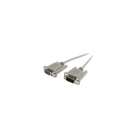 StarTech.com 3 ft Straight Through Serial Cable - DB9 M/F - 1 x DB-9 Male Serial - 1 x DB-9 Female Serial - Extension Cable - Grey