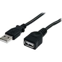 StarTech 3 ft Black USB 2.0 Extension Cable A to A - M/F (USBEXTAA3BK)