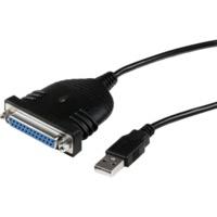 StarTech 6 ft USB to DB25 Parallel Printer Adapter Cable - M/F (ICUSB1284D25)