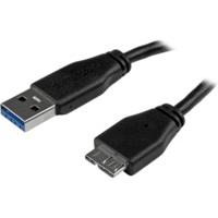 StarTech 0.5m Slim SuperSpeed USB 3.0 A to Micro B Cable - M/M (USB3AUB50CMS)