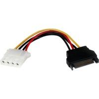 startech 6in sata to lp4 power cable adapter fm lp4satafm6in