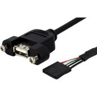 StarTech 1 ft Panel Mount USB Cable (USBPNLAFHD1)