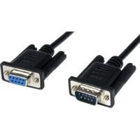 StarTech 1m Black DB9 RS232 Serial Null Modem Cable F/M (SCNM9FM1MBK)