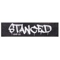 stanced logo scooter grip tape white 22 x 5