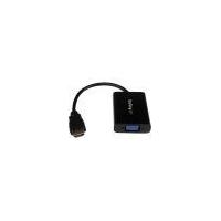 StarTech.com HDMI to VGA Video Adapter Converter with Audio for Desktop PC / Laptop / Ultrabook - 1920x1200 - 1 x HDMI Digital Audio/Video - 1 x HD-15