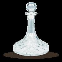 Sterling Silver and Crystal Ships Decanter