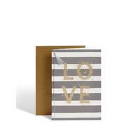 Stripy Love Anniversary Card