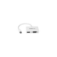 StarTech.com Travel A/V adapter - 2-in-1 Mini DisplayPort to HDMI or VGA converter - White - 1 x Mini DisplayPort Male Digital Audio/Video - 1 x HD-15