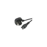 startechcom 2m laptop power cord 3 slot for uk bs 1363 to c5 clover le ...