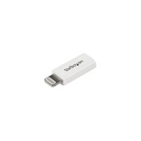 StarTech.com White Apple 8-pin Lightning Connector to Micro USB Adapter for iPhone / iPod / iPad - 1 x Lightning Male Proprietary Connector - 1 x Micr