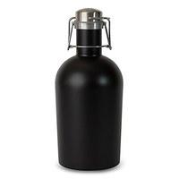 Stainless Steel 64 oz Beer Growler - Black