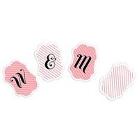 Striped Decorative Shape Bunting Banner