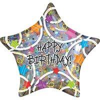 Stars Happy Birthday Foil Balloon