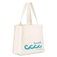 Stylized Waves Personalised Tote Bag