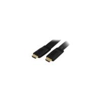 StarTech.com 25 ft Flat High Speed HDMI Cable with Ethernet - HDMI - M/M - 1 x HDMI Male Digital Audio/Video - 1 x HDMI Male Digital Audio/Video - Gol