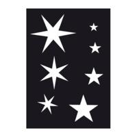 stars airbrushing adhesive stencil