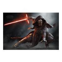 star wars the force awakens kylo ren crouching 24 x 36 inches maxi pos ...