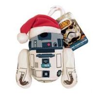 star wars santa r2d2 talking plush clip on