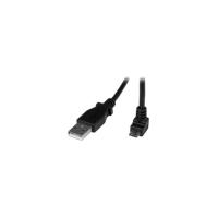 StarTech.com 2m Micro USB Cable - A to Down Angle Micro B - 1 x Type A Male USB - 1 x Type B Male Micro USB - Black