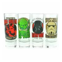 Star Wars Quotes Set of 4 Mini Glasses