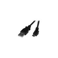 StarTech.com 2m Mini USB Cable - A to Down Angle Mini B - 1 x Type A Male USB - 1 x Type B Male Mini USB - Black