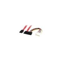 startechcom 6in sata serial ata data and power combo cable female sata ...