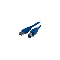 StarTech.com USB Data Transfer Cable - 1 m - Shielding - 1 Pack - 1 x Type A Male USB - 1 x Type B Male USB - Nickel Plated - Blue
