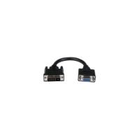 StarTech.com 8in DVI to VGA Cable Adapter - DVI-I Male to VGA Female - 1 x DVI-I Male Video - 1 x HD-15 Female VGA - Nickel Plated - Black
