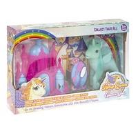 standing unicorn with castle set