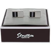 Stratton Black and White Mother of Pearl Cufflinks