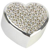 Stratton Classic Coll S/P Heart Trinket & Swarovski Elements