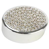 Stratton Classic Coll S/P Trinket Box & Swarovski Elements