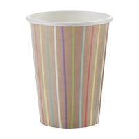 Striped Kraft Paper Cups 8 Pack