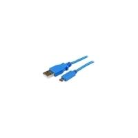 startechcom 1m blue mobile charge sync usb to slim micro usb cable for ...