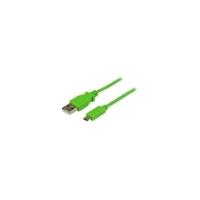 startechcom 1m green mobile charge sync usb to slim micro usb cable fo ...