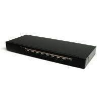 startech 8 port high speed hdmi video splitter w audio rack mountable