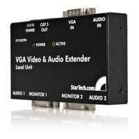 Startech Vga Video Extender Over Cat 5 With Audio Monitor/audio Extender External Up To 150 M