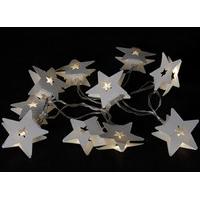 Star Light Chain With 10 Warm White LED Lights