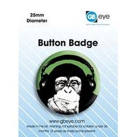 steez monkey button badge