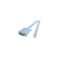 StarTech.com Cisco console router cable - RJ45 (m) - DB9 (f) - 6 ft - 1 x RJ-45 Male Network - 1 x DB-9 Female Serial - Blue
