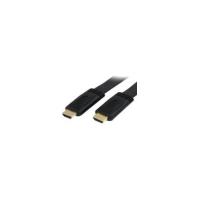 StarTech.com 5m Flat High Speed HDMI Cable with Ethernet - HDMI - M/M - 1 x HDMI Male Digital Audio/Video - 1 x HDMI Male Digital Audio/Video - Gold-p