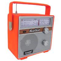 Steepletone Heartbeat 1960s Retro Style Portable Radio - Orange