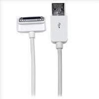 StarTech (1m) Down Angle Apple 30-pin Dock Connector to USB Cable for iPhone/ iPod/ iPad with Stepped Connector