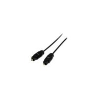 startechcom 15 ft thin toslink digital optical spdif audio cable fiber ...