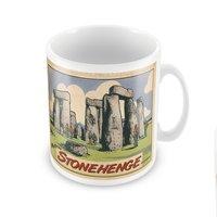 stonehenge comic design mug