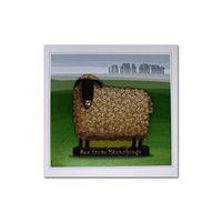 Stonehenge Greeting Card with Sheep Magnet