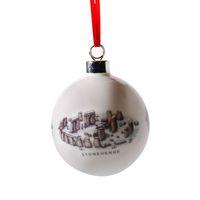 Stonehenge Winter Aerial Bauble