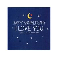 Stars and Back Happy Anniversary Card