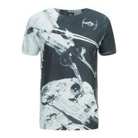 Star Wars Men\'s Space Battle T-Shirt - Black - XL