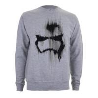 star wars boys stormtrooper mask sweatshirt grey marl 7 8 years